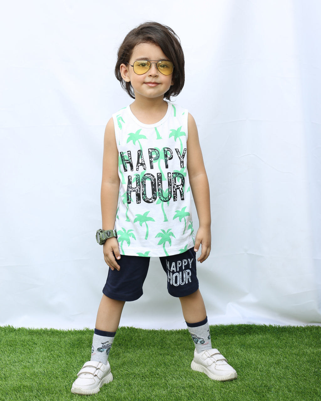 Happy Hour Sando Shorts Set