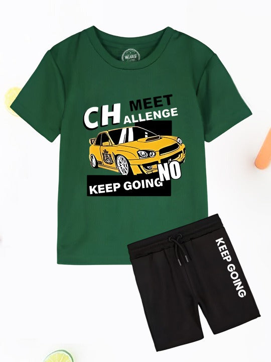 Challenge Car Tshirt Short Set