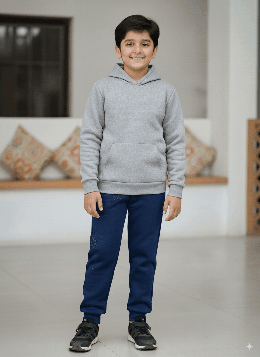 Heather Grey Blue Unisex Track Suit - Wearup