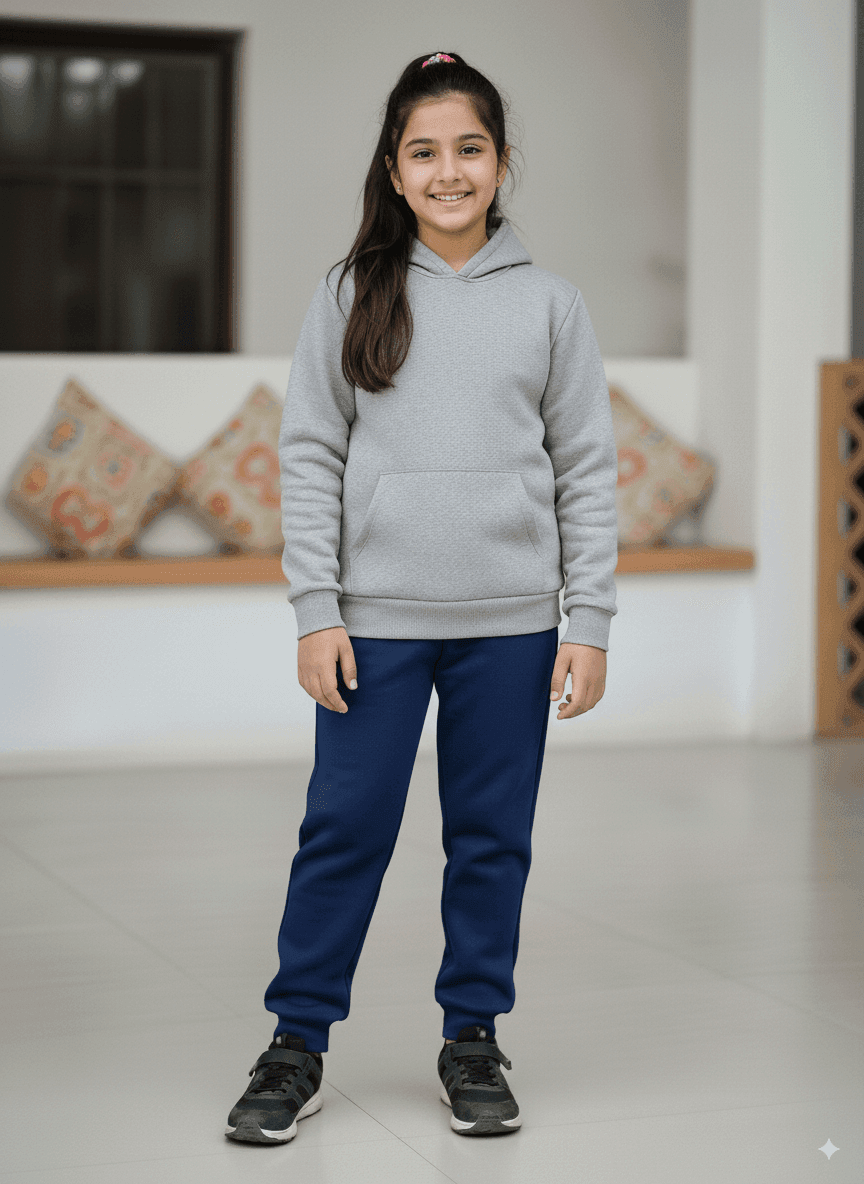 Heather Grey Blue Unisex Track Suit - Wearup