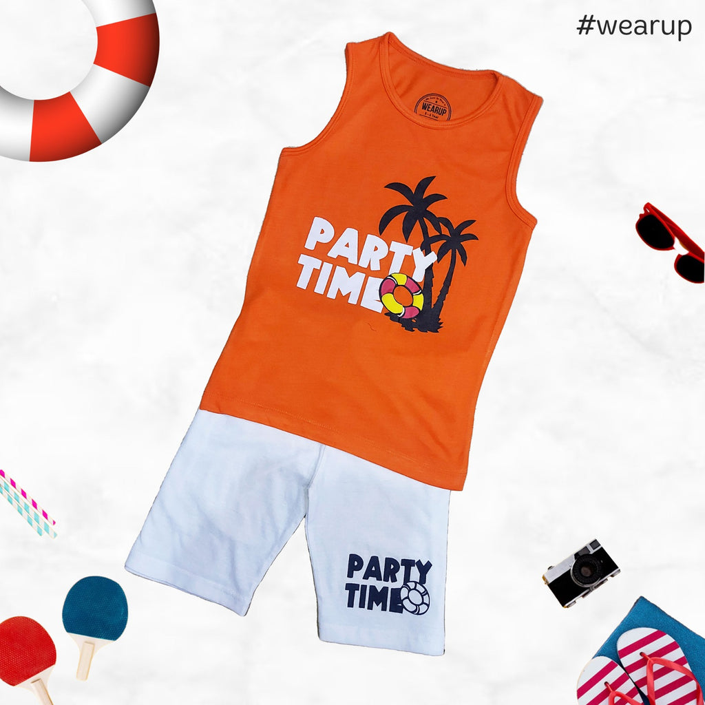 Party Time Sando Shorts Set wearup