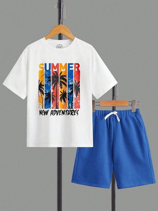 Summer Adventure Tshirt Short Set