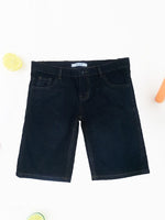 Boys Denim Black Shorts