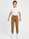 Camel Brown Kids Unisex 6 Pocket Cargo Trouser