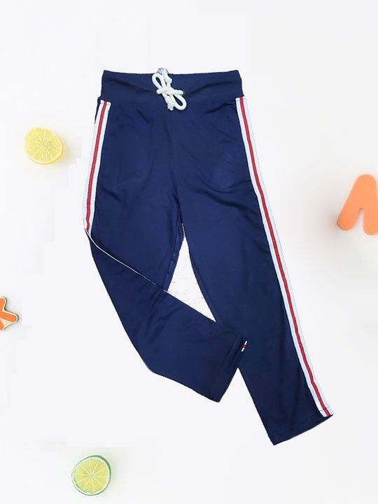 Blue Tapped Summer Trouser