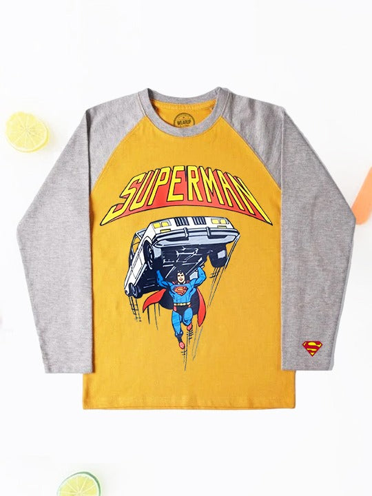 Superman CR Full Sleeves Tshirt