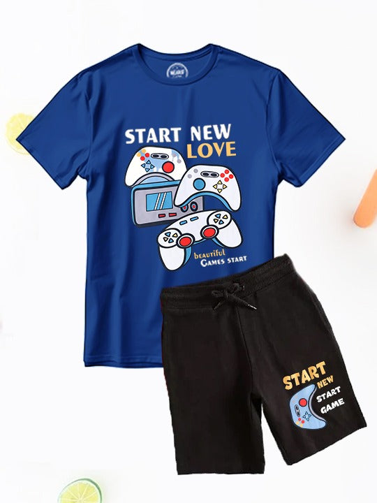 Start Game Love Tshirt Short Set