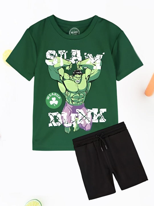 Hulk Tshirt Short Set