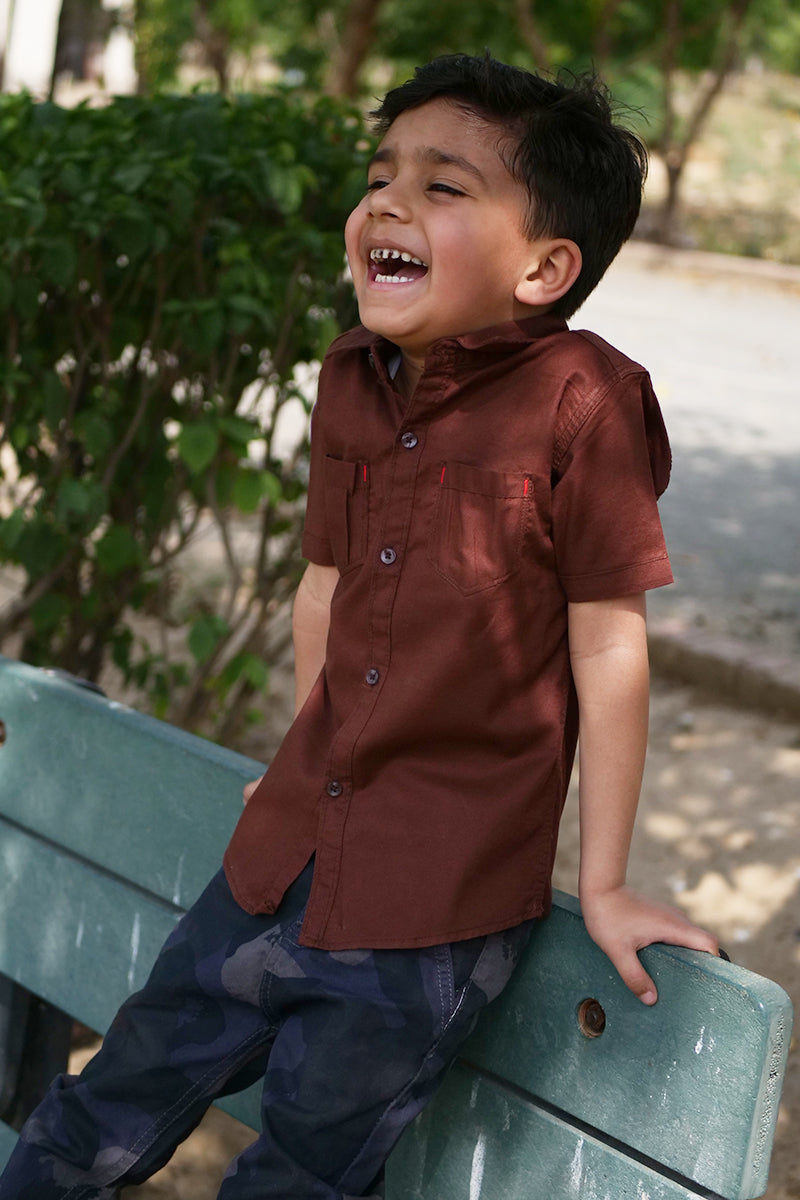 Chocolate Double Pocket Shirt