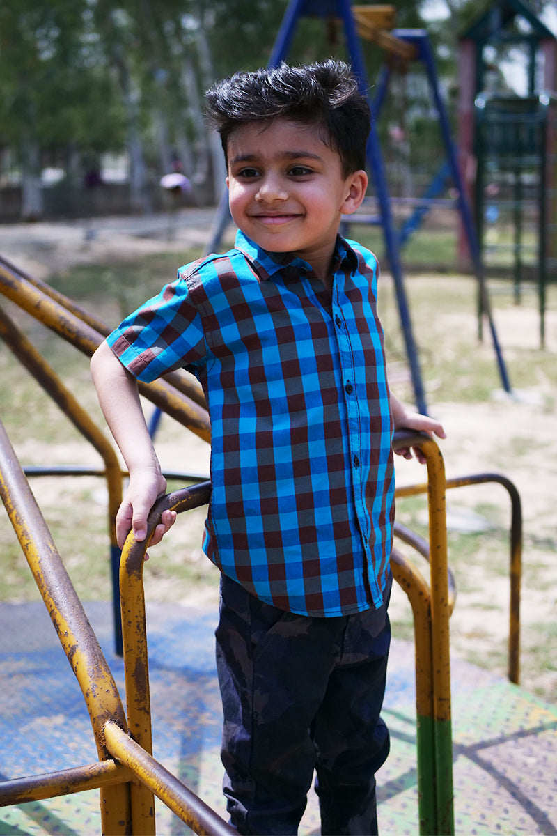 Brown Check Shirt