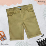 Cotton Shorts khaki Color