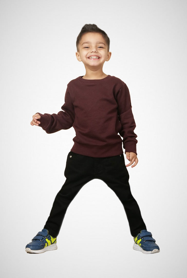Maroon Basic Sweatshirt